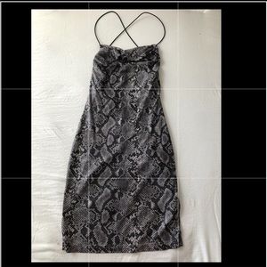 Snake print dress